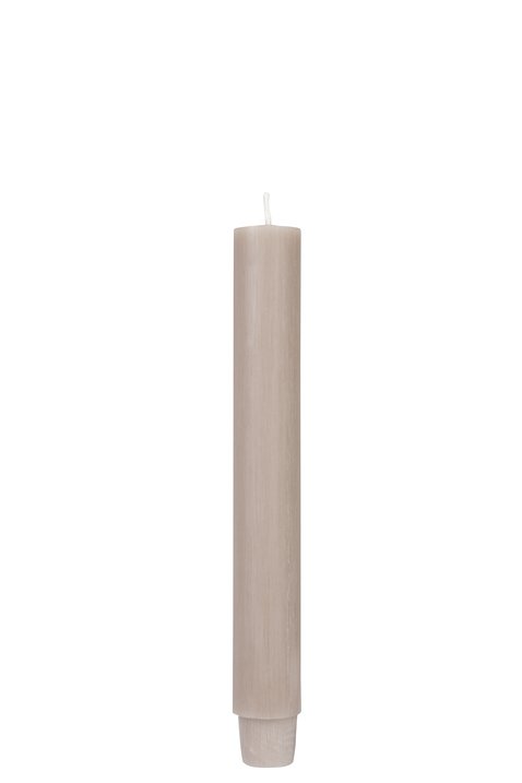 GICO - 1025803029 - Stabkerze, L20cm, Farbe flachs, Brenndauer 17 Stunden