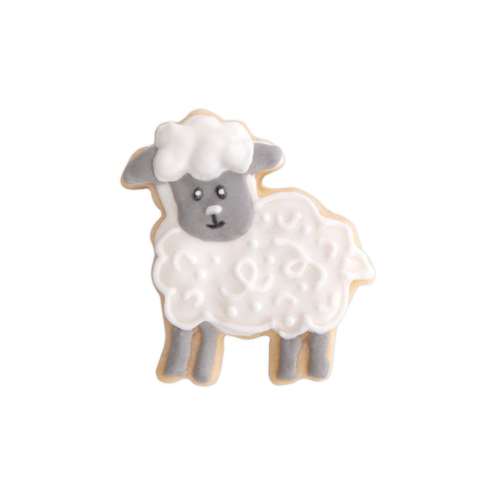 STA - 111098 - Städter, Ausstecher Lämmchen auf Karte, Edelstahl, 6,0cm
