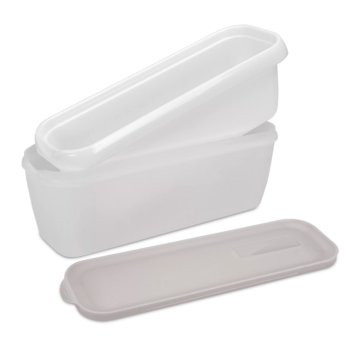 STA - 850019 - Städter, Eisbehälter grau "fresch &amp; cool" für Speiseeis doppelwandig, 1300ml
