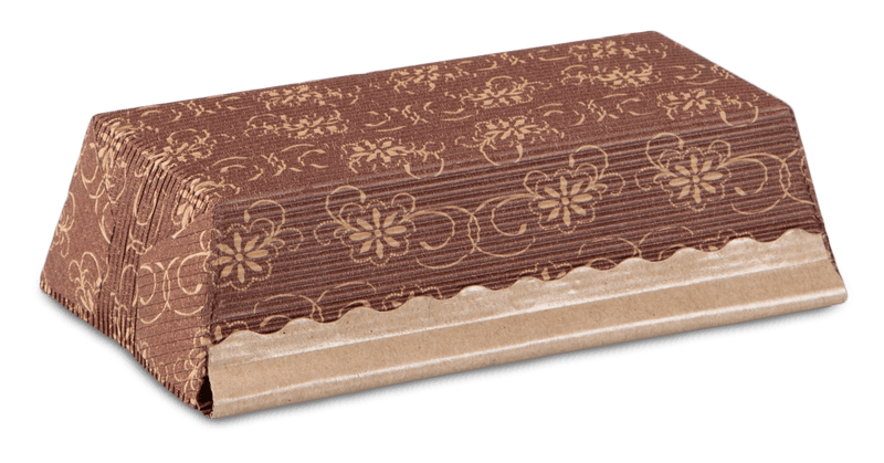 ST - 903807 - Städter, Papier - Backform Kastenform 4 Stück, Farbe braun, 18 x 9cm / H3,5cm