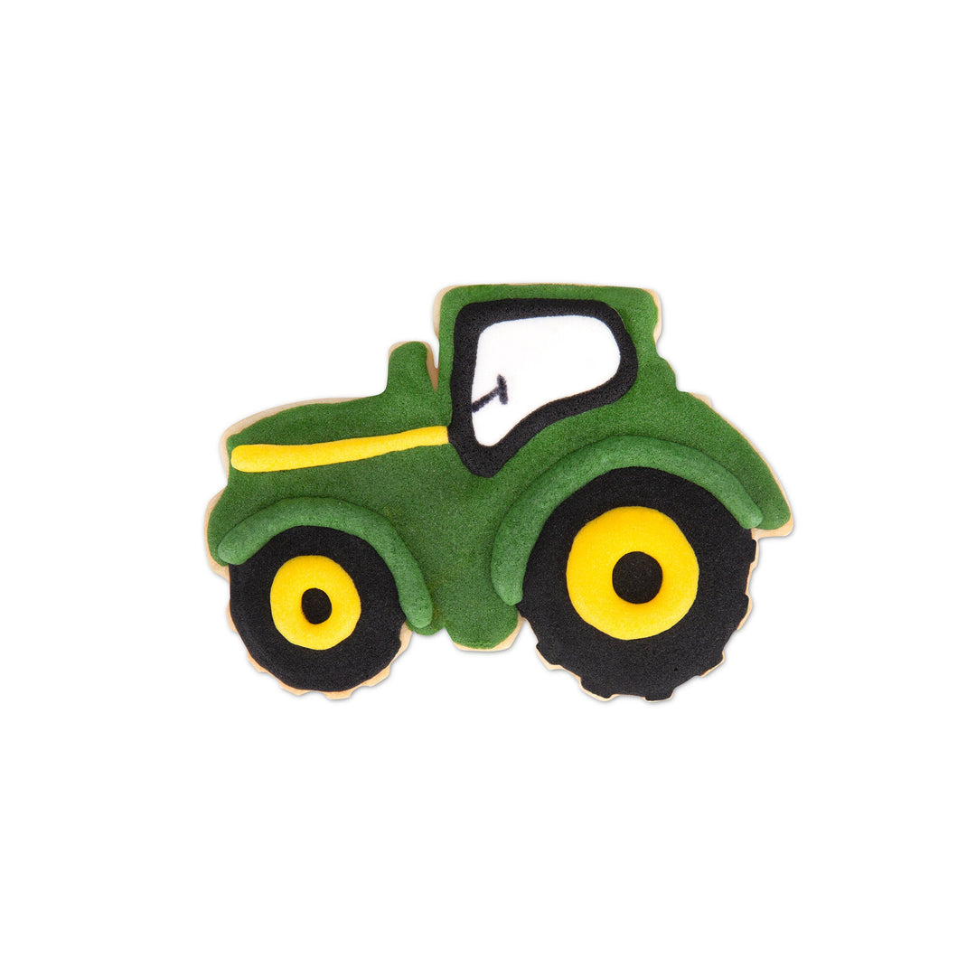 STA - 171848 - Städter, Präge - Ausstecher mit Auswerfer Traktor, dunkelgrün, 6,5cm
