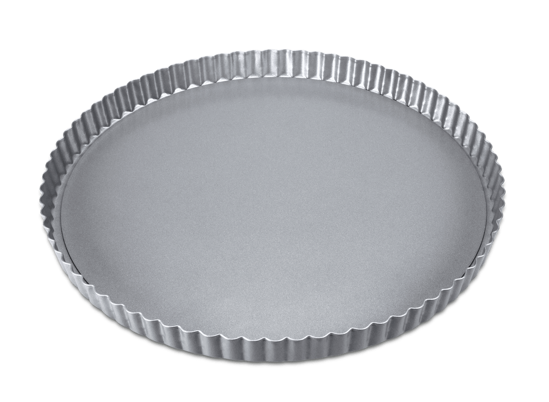 STA-666108 - Städter, Tart pan with removable bottom "We love Baking", Ø28cm/H2.2cm, silver metal
