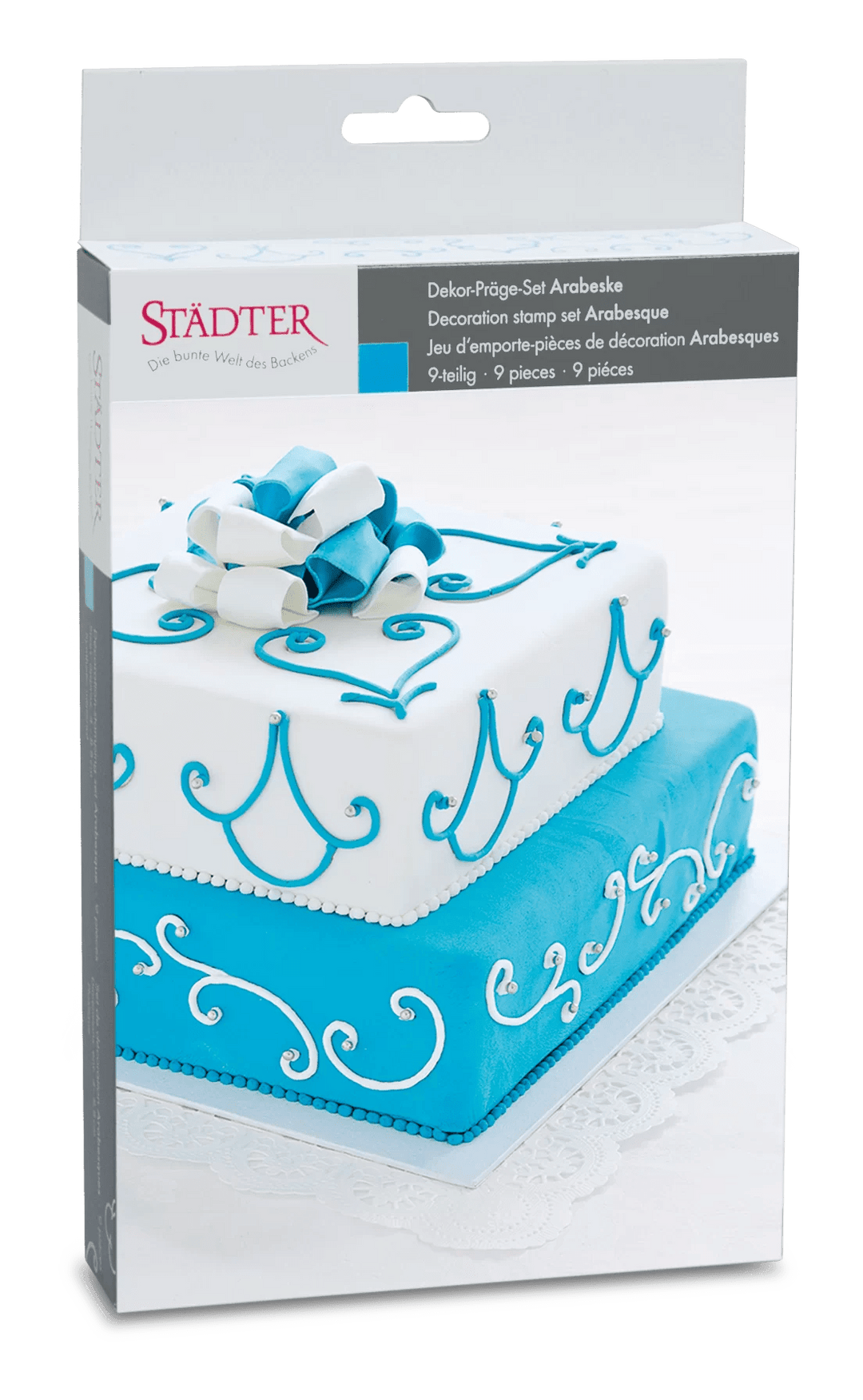 STA-171398 - Städter, Arabeske – Set, 9-teilig Fondant-Prägestempel