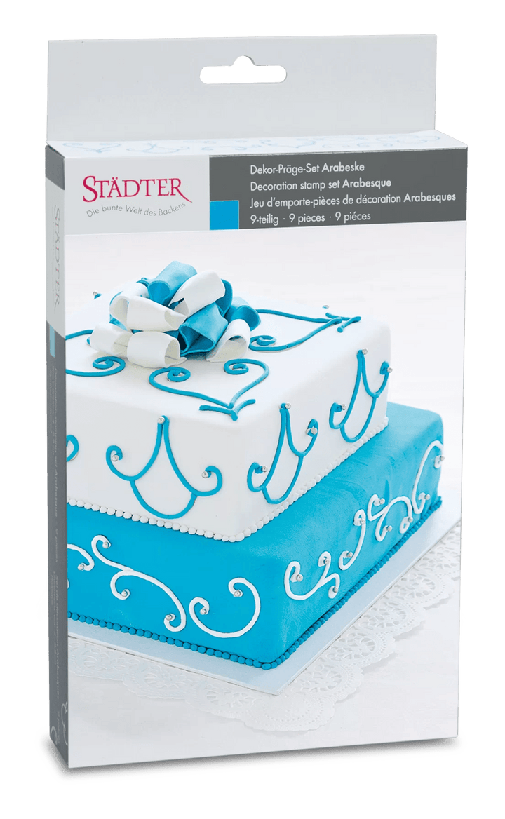 STA-171398 - Städter, Arabeske – Set, 9-teilig Fondant-Prägestempel