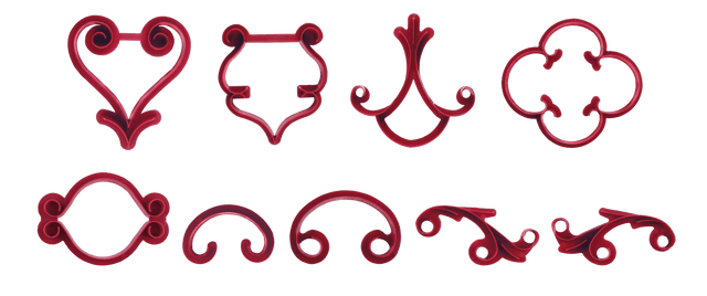STA-171398 - Städter, Arabeske – Set, 9-teilig Fondant-Prägestempel