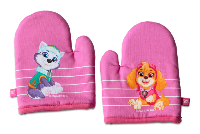 STA-168831 - Städter, Paw Patrol Mädchen Backofenhandschuhe, 2er Set, 17x13cm