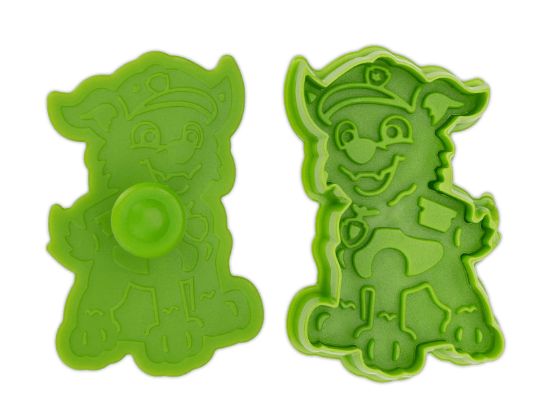 ST-168077 - Städter, Präge-Ausstecher mit Auswerfer Paw Patrol 'Abzeichen Rocky' 7,5cm