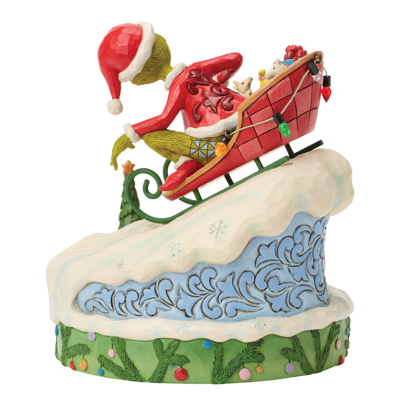 6018956 - The Grinch, auf einem kleinen Schlitten - 15cm, Jim Shore 2026