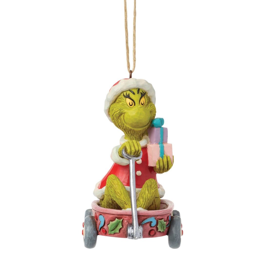 6018965 - The Grinch, in a hanging cart - Ornament - 9.5cm Jim Shore 2026