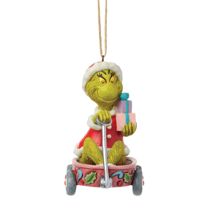 6018965 - The Grinch, in a hanging cart - Ornament - 9.5cm Jim Shore 2026