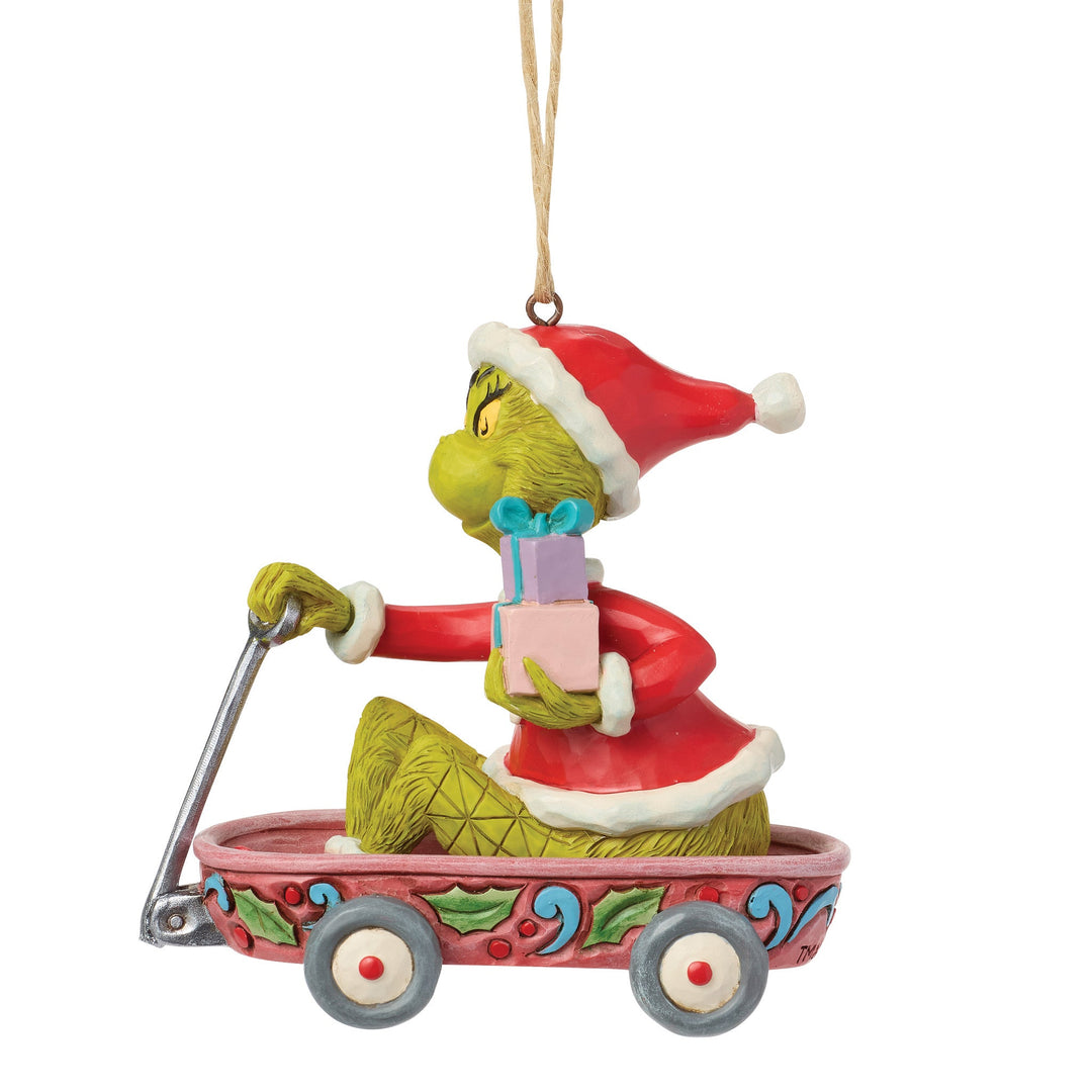 6018965 - The Grinch, in a hanging cart - Ornament - 9.5cm Jim Shore 2026