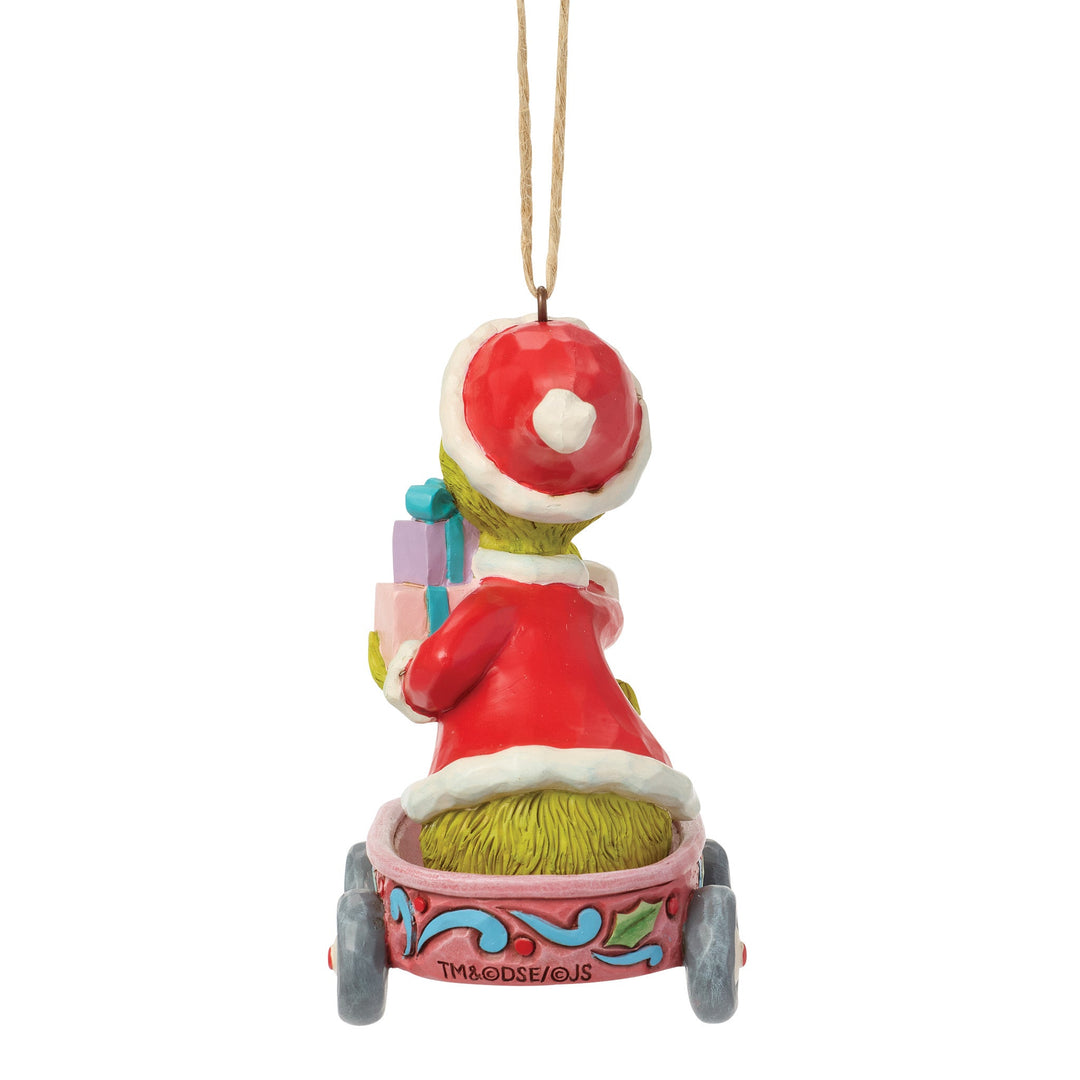 6018965 - The Grinch, in a hanging cart - Ornament - 9.5cm Jim Shore 2026