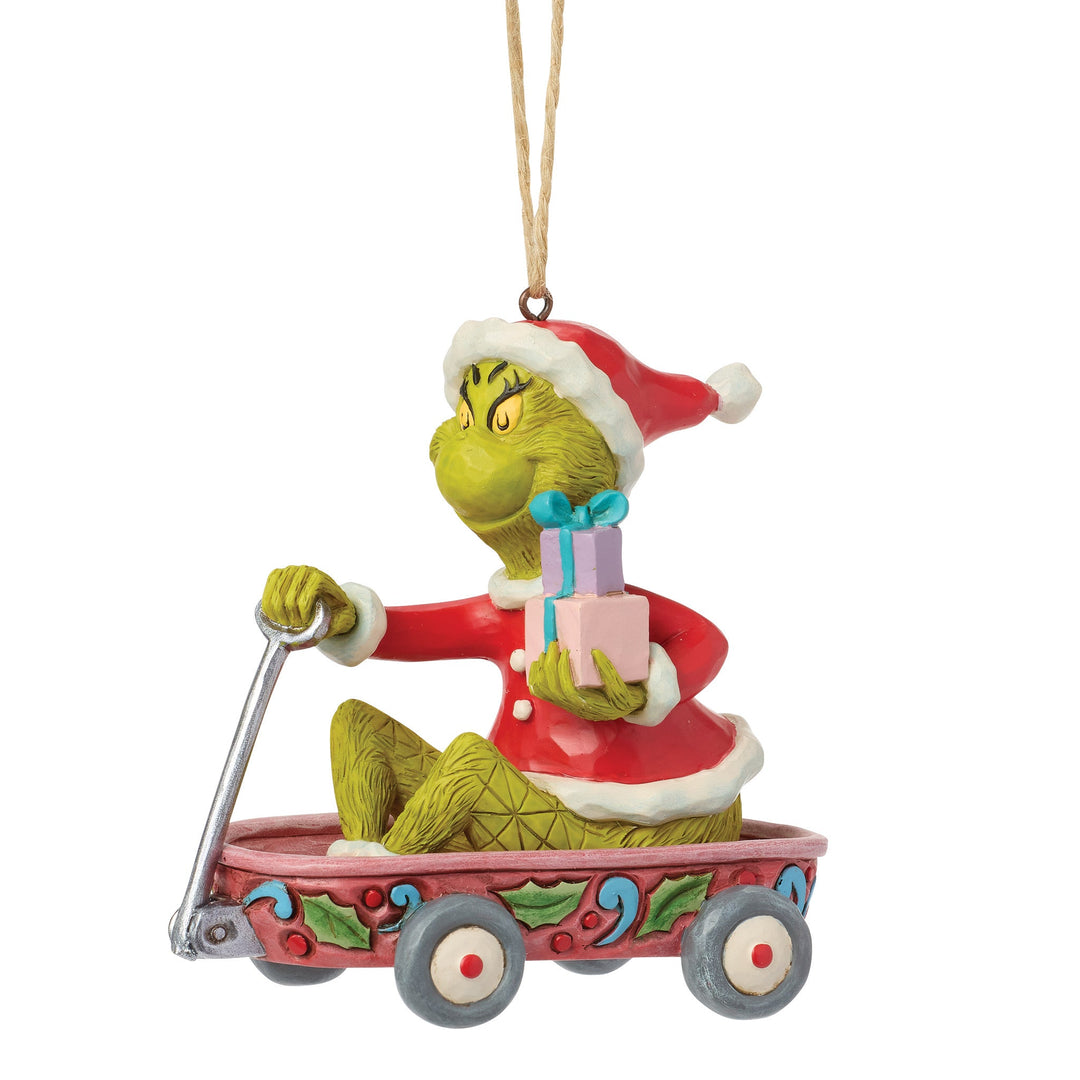 6018965 - The Grinch, in a hanging cart - Ornament - 9.5cm Jim Shore 2026