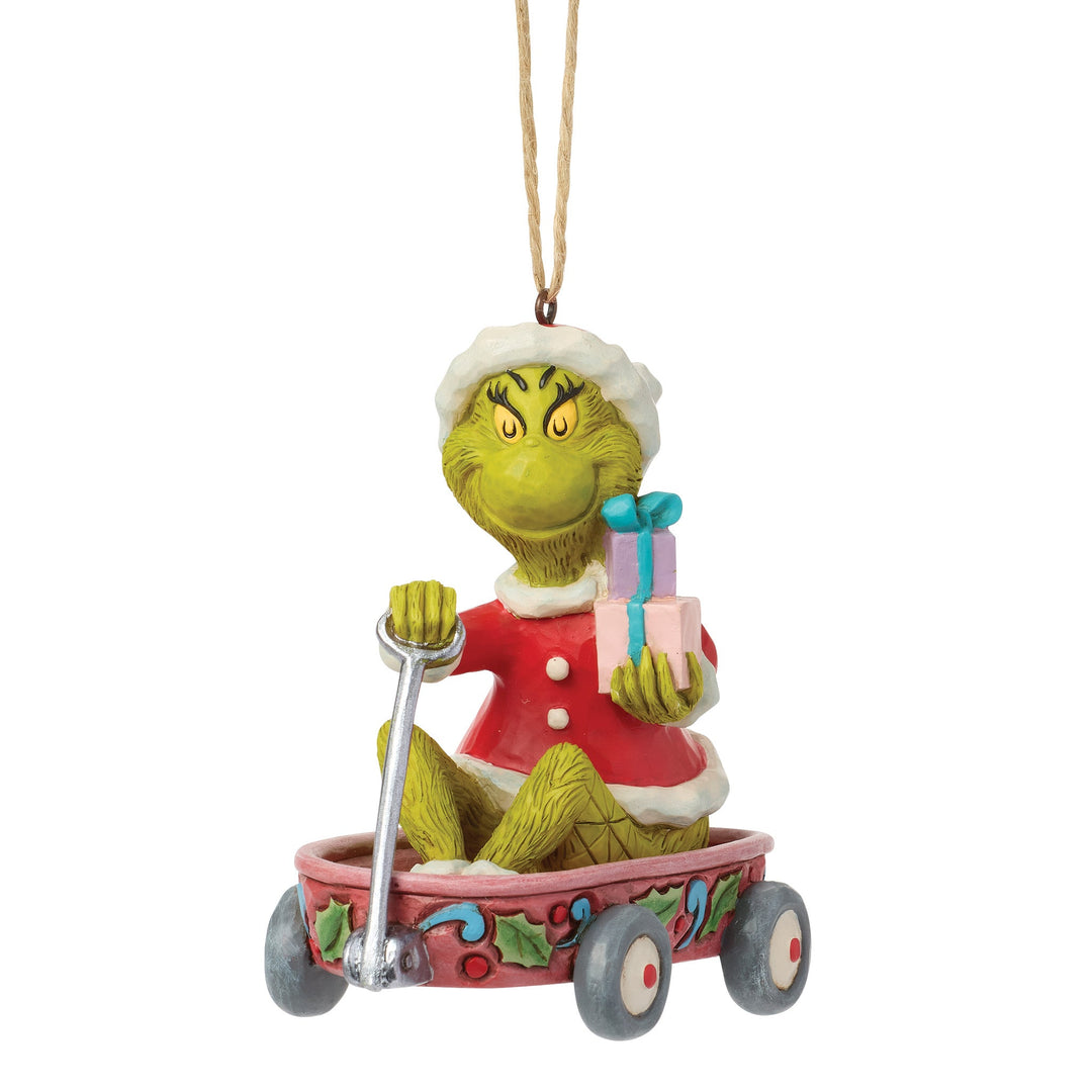 6018965 - The Grinch, in a hanging cart - Ornament - 9.5cm Jim Shore 2026