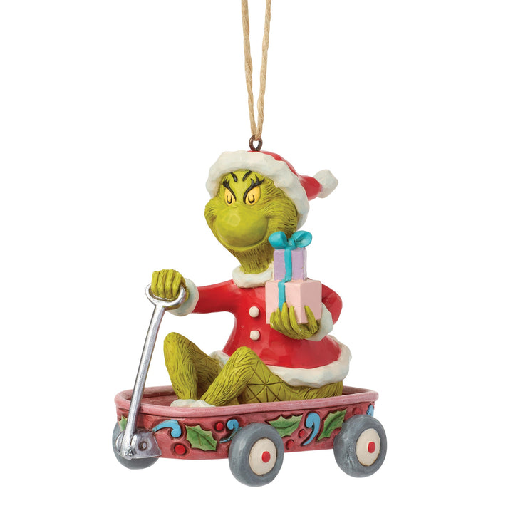 6018965 - The Grinch, in a hanging cart - Ornament - 9.5cm Jim Shore 2026