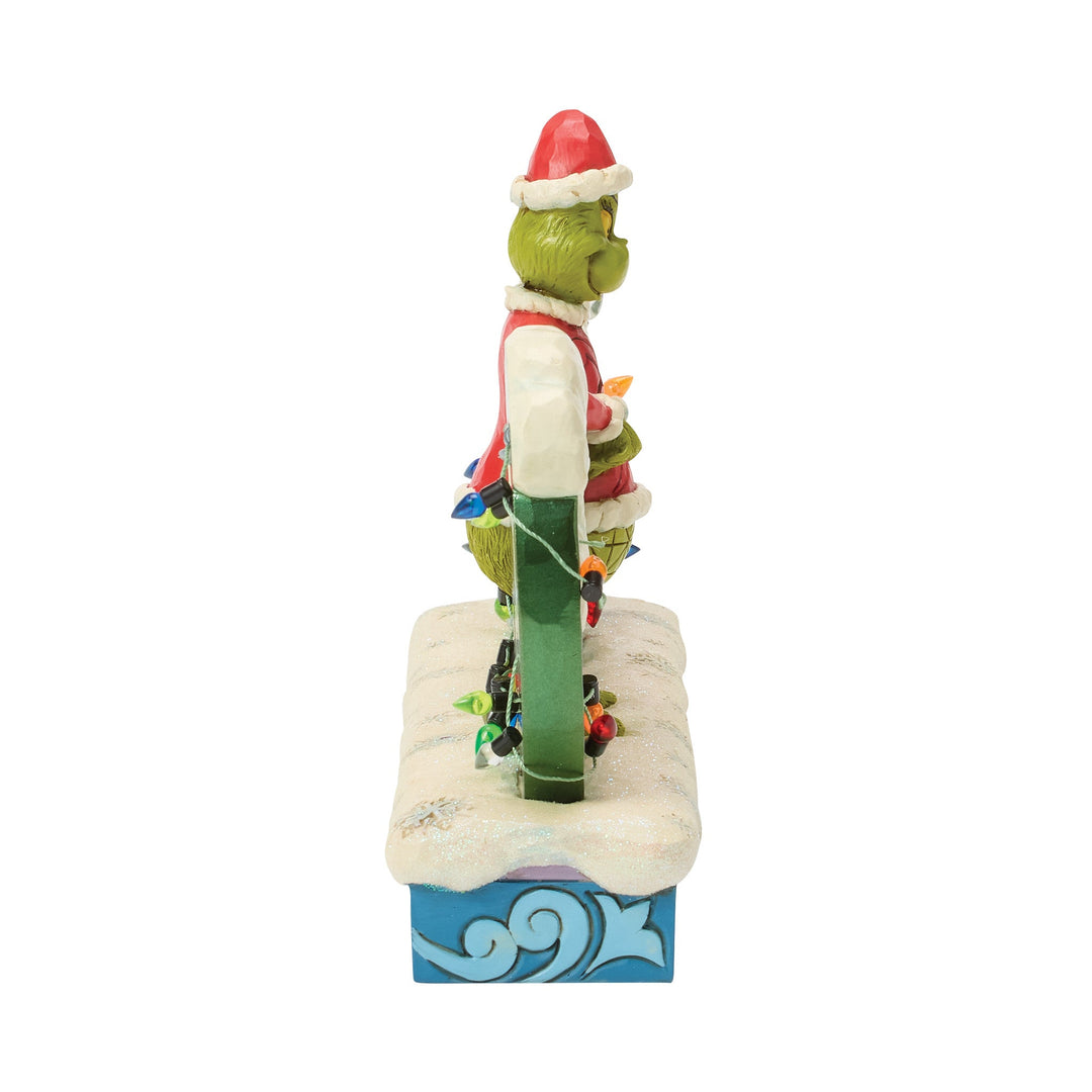 6018954 - The Grinch, with Grinchy Sign - 15cm Jim Shore 2026