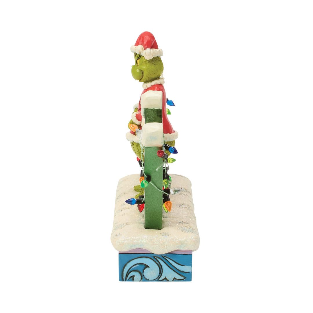 6018954 - The Grinch, with Grinchy Sign - 15cm Jim Shore 2026