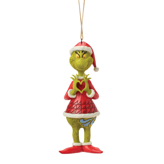 6019147 - The Grinch, mit Herz Händen zeigend, Ornament - 13,5cm, Jim Shore 2026