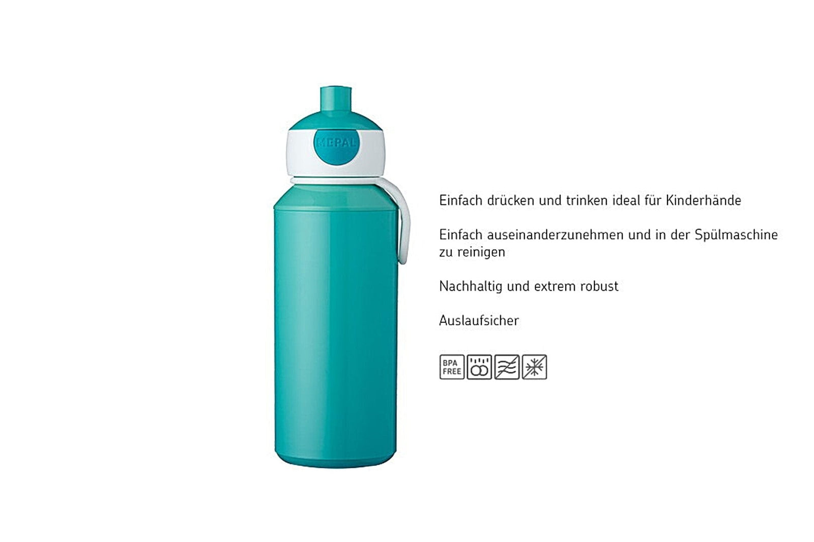 107410065244 - Trinkflasche Pop - up Campus, Mepal, 400 ml, Little Dutch Sailors Bay