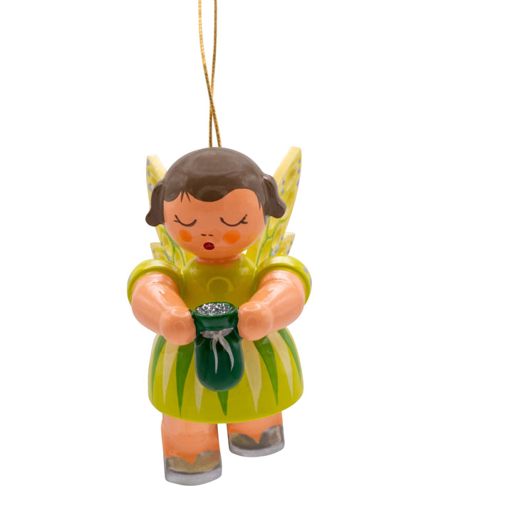 UHL - 199/939/43 - Uhlig Holzkunst - Fee Zirkonia Feenstaub mit Säckchen, Ornament 5,5cm - 2025
