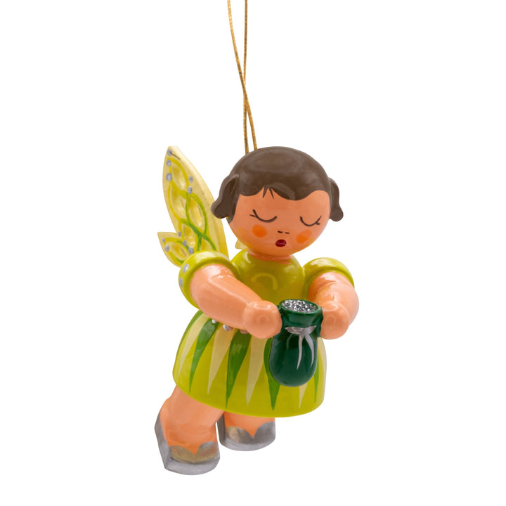 UHL - 199/939/43 - Uhlig Holzkunst - Fee Zirkonia Feenstaub mit Säckchen, Ornament 5,5cm - 2025