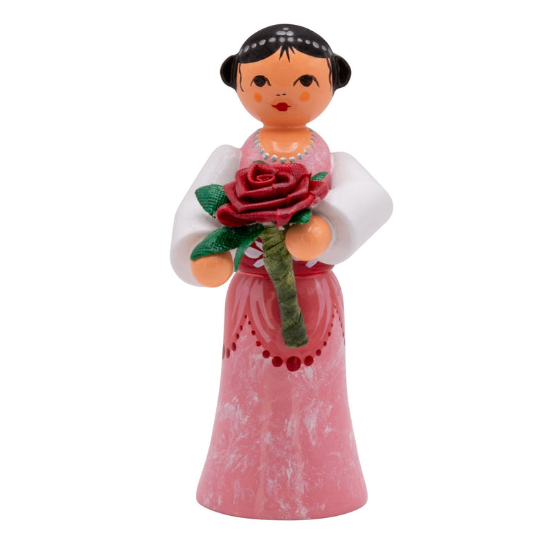UHL - 232/139/06 - Uhlig Holzkunst - Prinzessin mit Rose "Dornröschen" 6,2cm - 2025