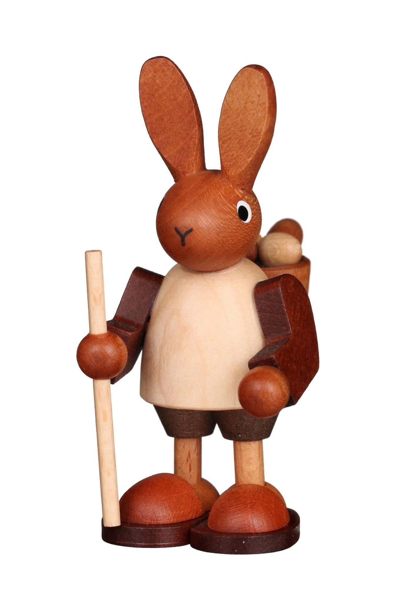 ULB-37440 - Ulbricht Osterartikel 'Hase Wandersmann natur - 9cm' 2005