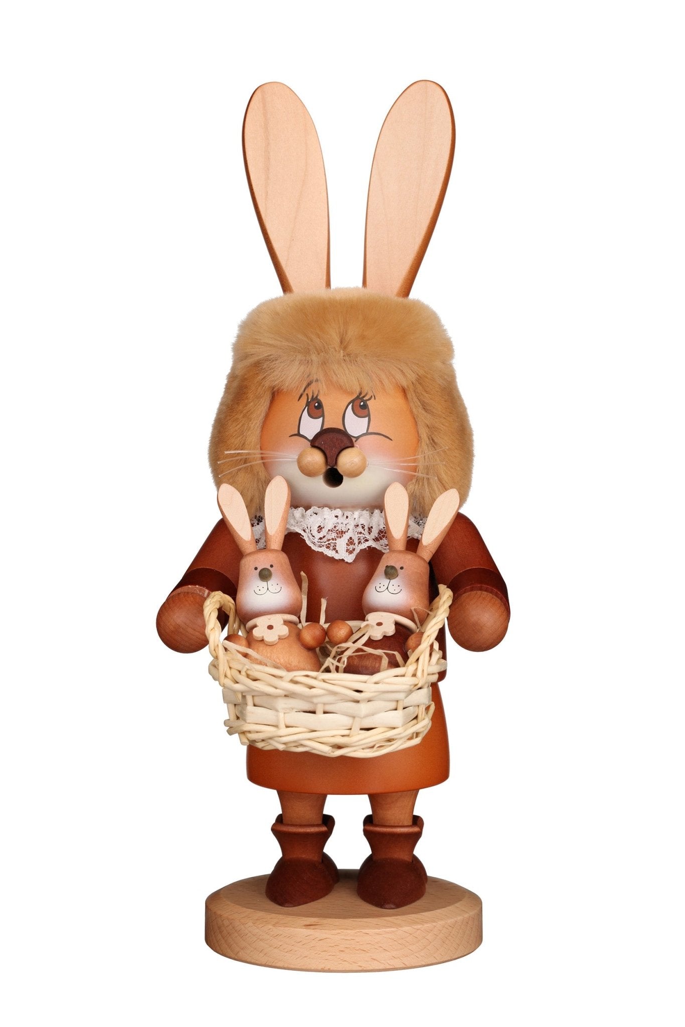 ULB - 010700 - Ulbricht Incense Smoker 'Gnome Bunny with Baby Bunnies - 34.5cm' 2020