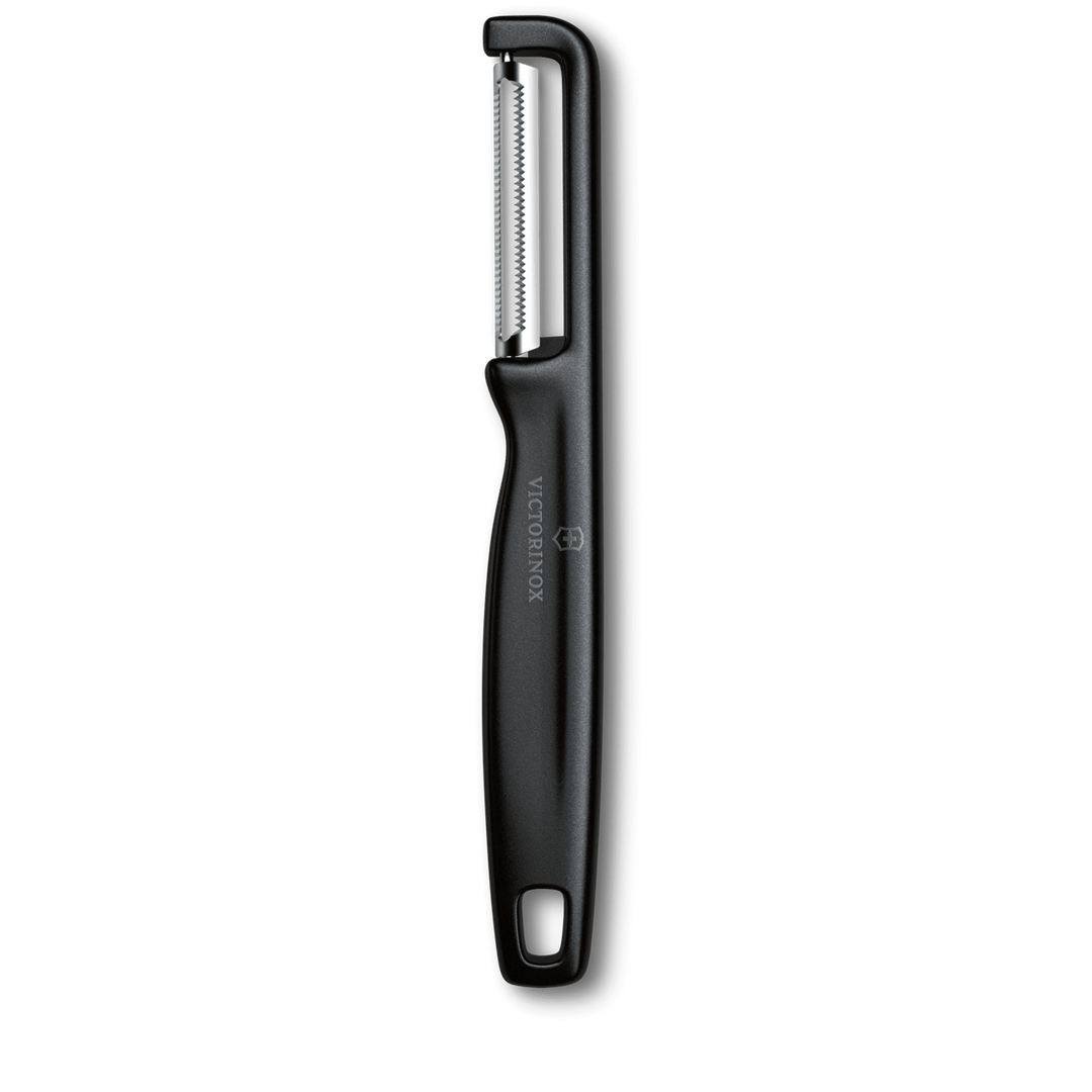 VX6.0943.3 - Victorinox, gezackter Iota Schäler, Farbe schwarz