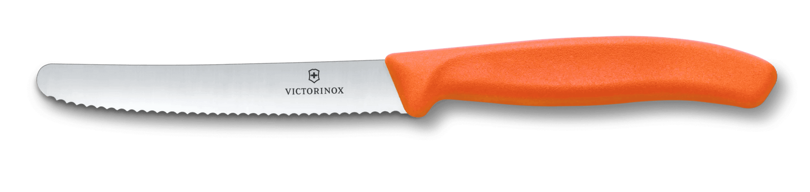 VX6.7839.C1 - Victorinox, Swiss Classic, Tomaten & Tafelmesser, 11cm, Wellen, orange