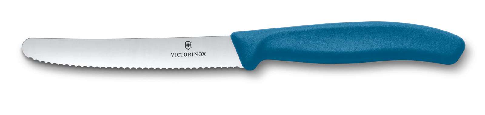 VX6.7832.C1 - Victorinox - Tomaten- en tafelmes, blauw, rond gekarteld