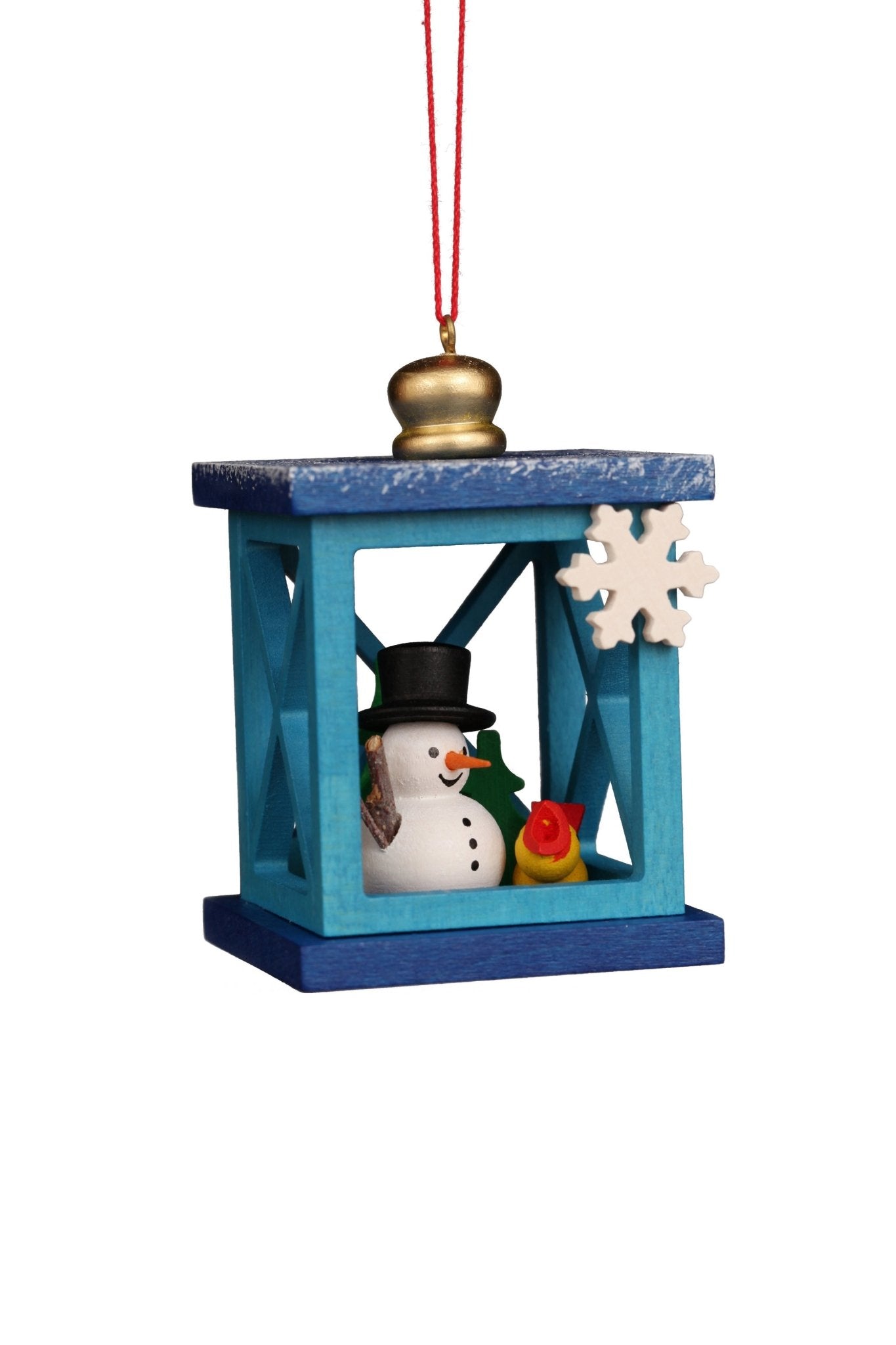 ULB-100931 - Weihnachtslaterne mit Schneemann, Baumbehang, Ulbricht - 6.8cm' 2024