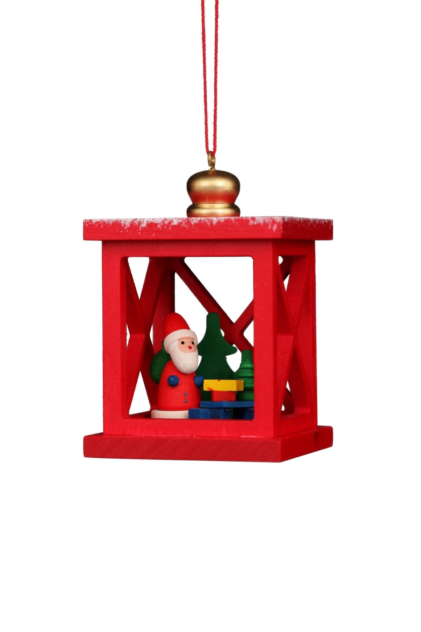ULB-100932 - Weihnachtslaterne mit Weihnachtsmann, Baumbehang, Ulbricht - 6.8cm' 2024