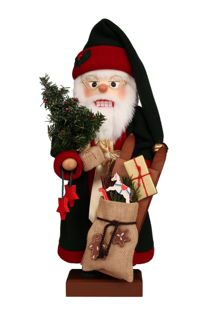 ULB-000880 - Weihnachtsmann mit Geschenken, Nussknacker, Ulbricht - 49cm&