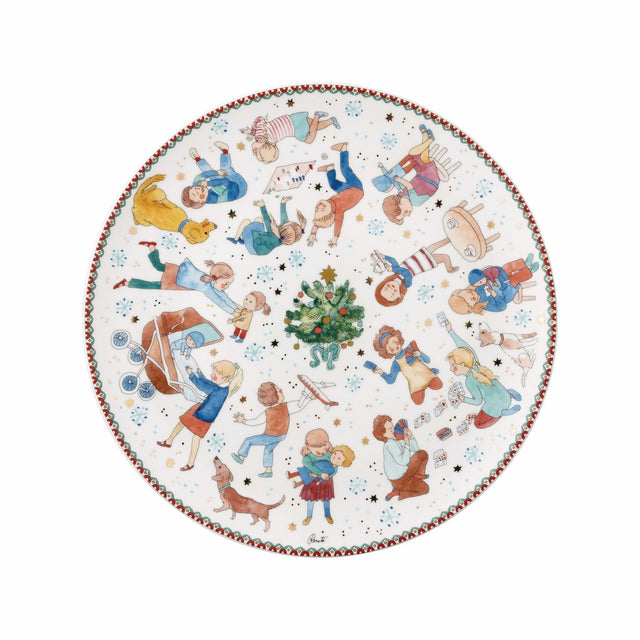 02471 - 727496 - 12784 - Weihnachtsspiele, Plätzchenteller 28cm, Hutschenreuther 2025