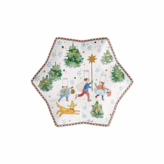 02473 - 727496 - 25381 - Weihnachtsspiele, Sternschale 24 cm, Hutschenreuther 2025