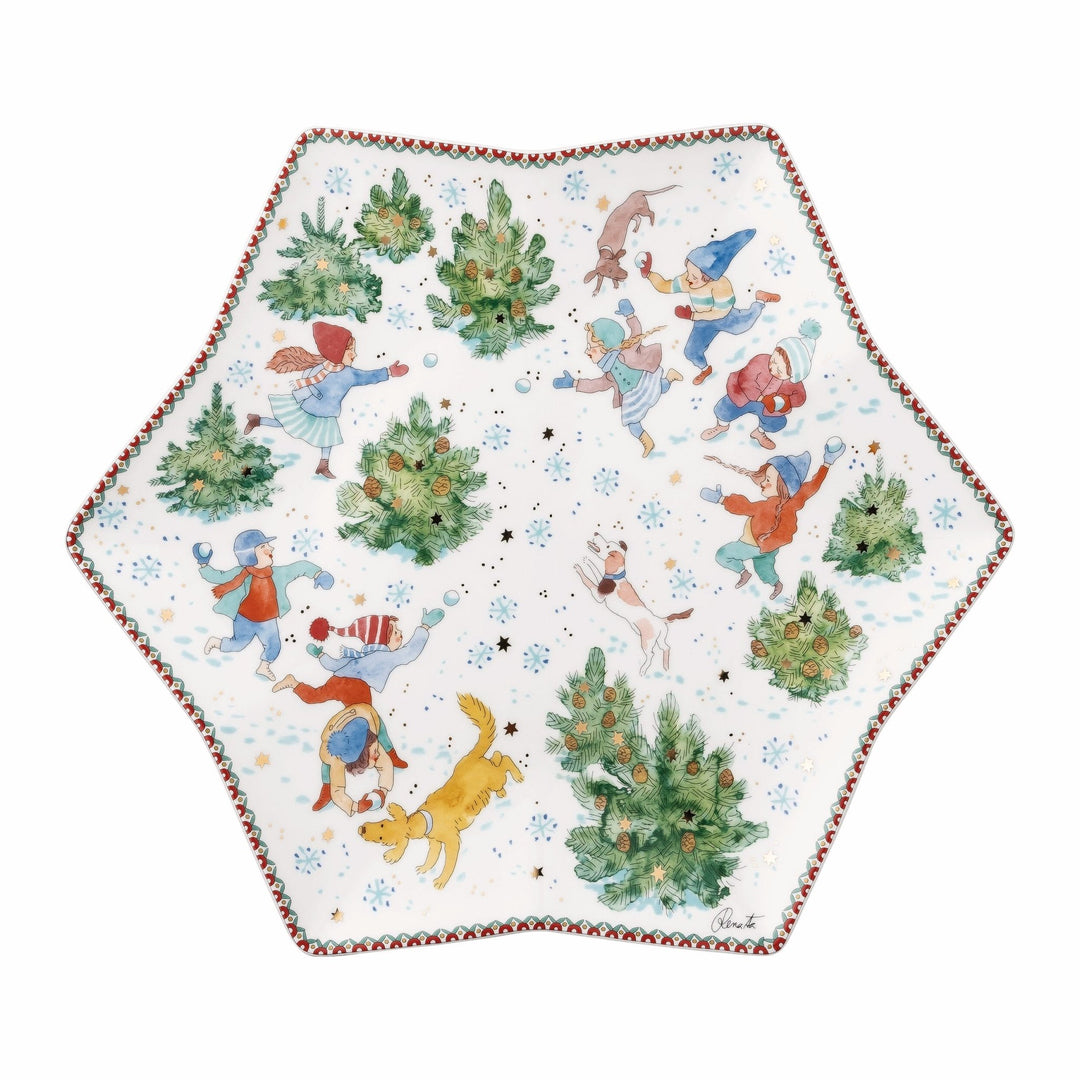 Christmas Games, Star Bowl 34 cm, Hutschenreuther 2025 – AutAll & Victoria's Laden