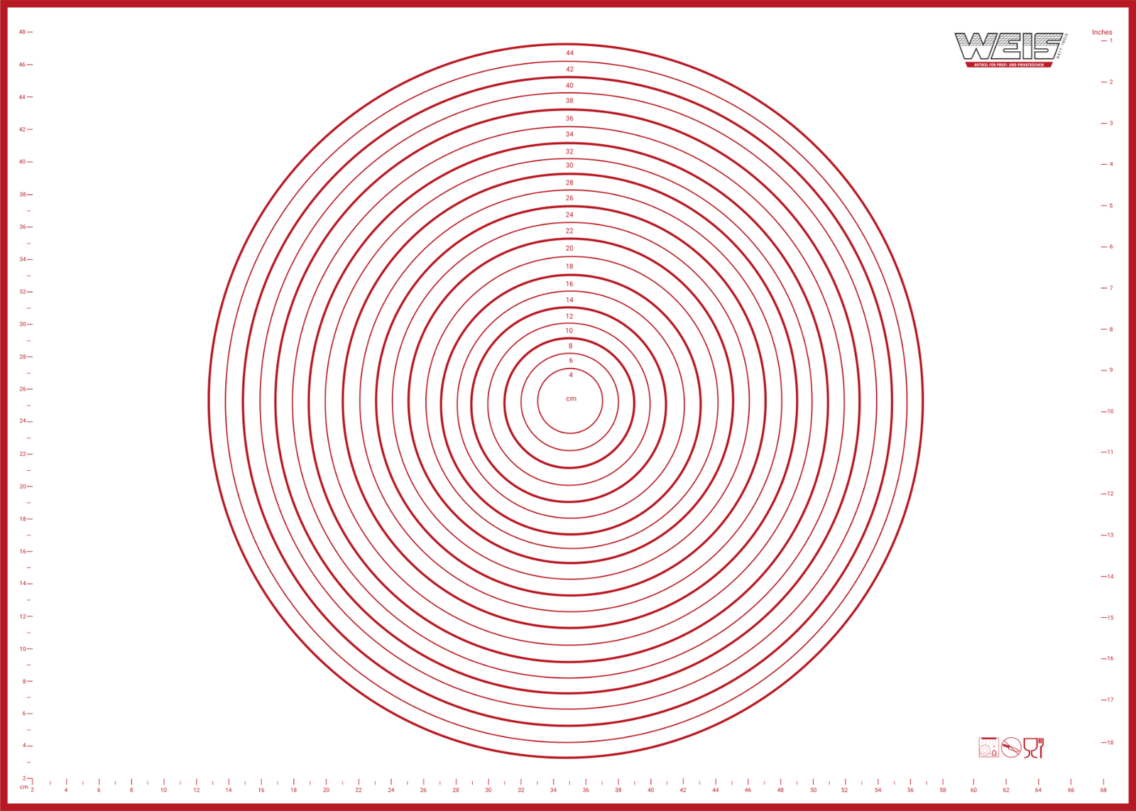 Weis - 15195 - WEIS - Backmatte Silikon 70x50 cm