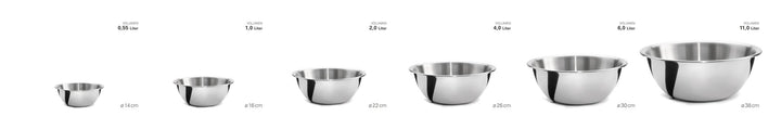 Weis-25236 - WEIS - Skål "Classic" i rustfrit stål - Diameter 36 cm