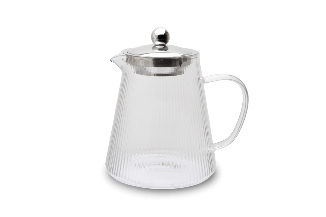 Weis-17059 - WEIS - Teapot made of borosilicate glass ribbed with tea filter