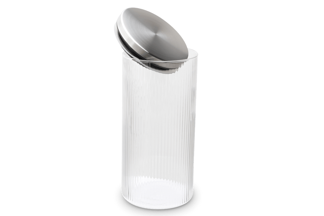 Weis-15933 - WEIS - Vorratsdose aus Borosilikatglas gerillt 1200ml