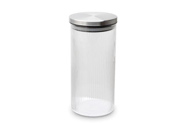 Weis-15933 - WEIS - Vorratsdose aus Borosilikatglas gerillt 1200ml