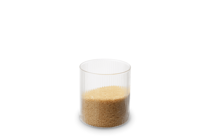 Weis-15931 - WEIS - voorraadpot van geribbeld borosilicaatglas 600ml