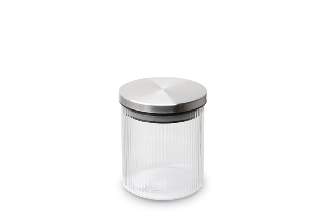 Weis-15931 - WEIS - Pojemnik na zapasy z żaroodpornego szkła borokrzemowego ryflowany 600ml