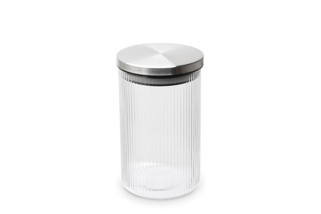 Weis-15932 - WEIS - Vorratsdose aus Borosilikatglas gerillt 800ml