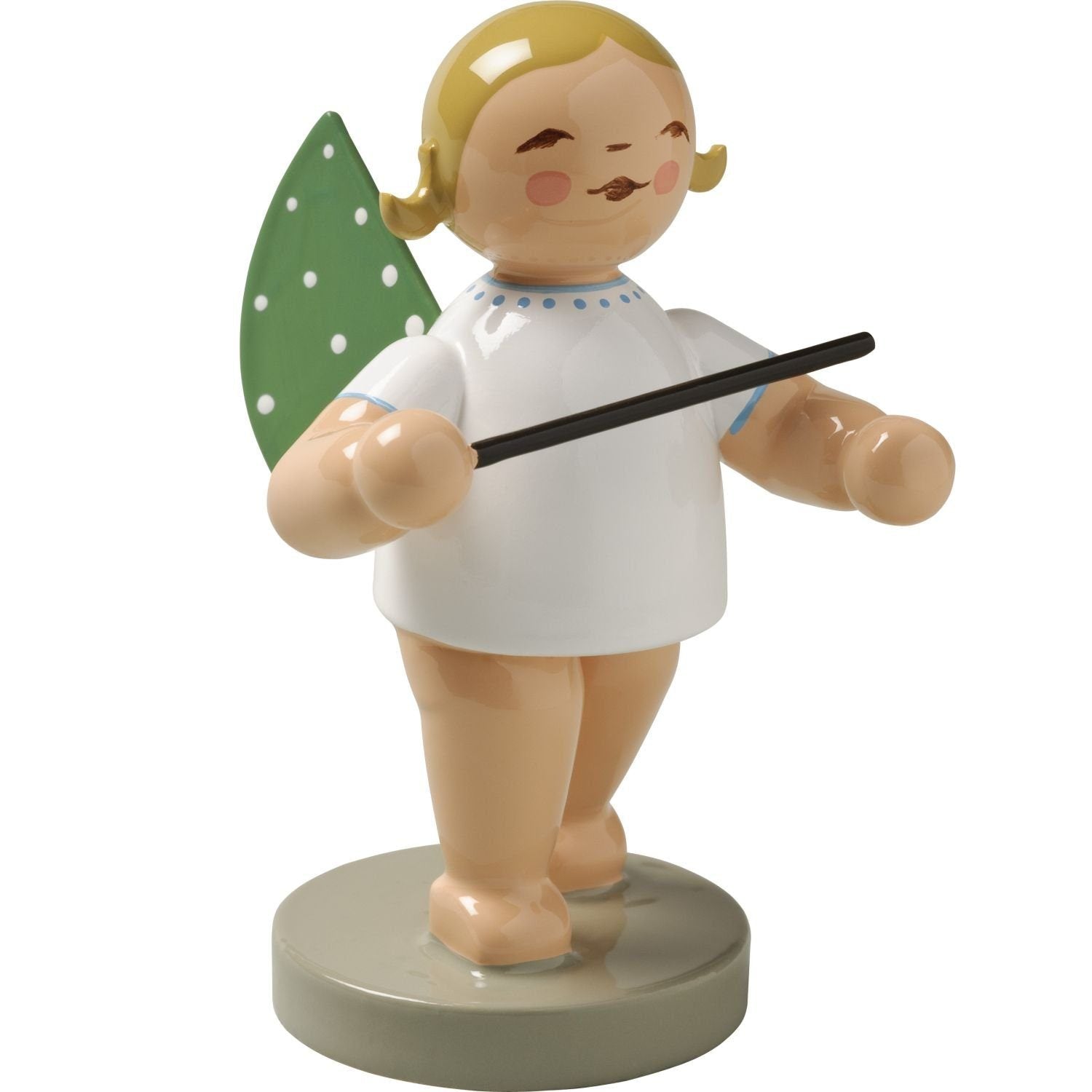 WUK-650/13-brauneHaare - Wendt & Kühn 'Orchesterengel, Engel mit Taktstock 650/13, h 6cm' braune Haare