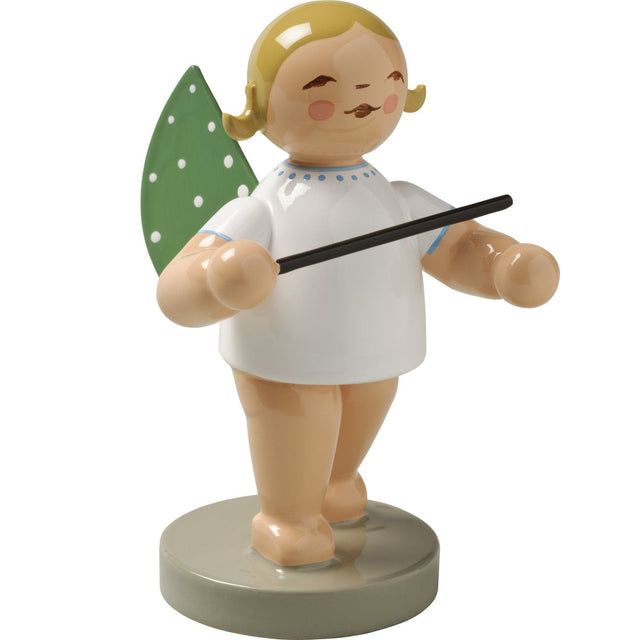 WUK-650/13-brauneHaare - Wendt & Kühn 'Orchesterengel, Engel mit Taktstock 650/13, h 6cm' braune Haare