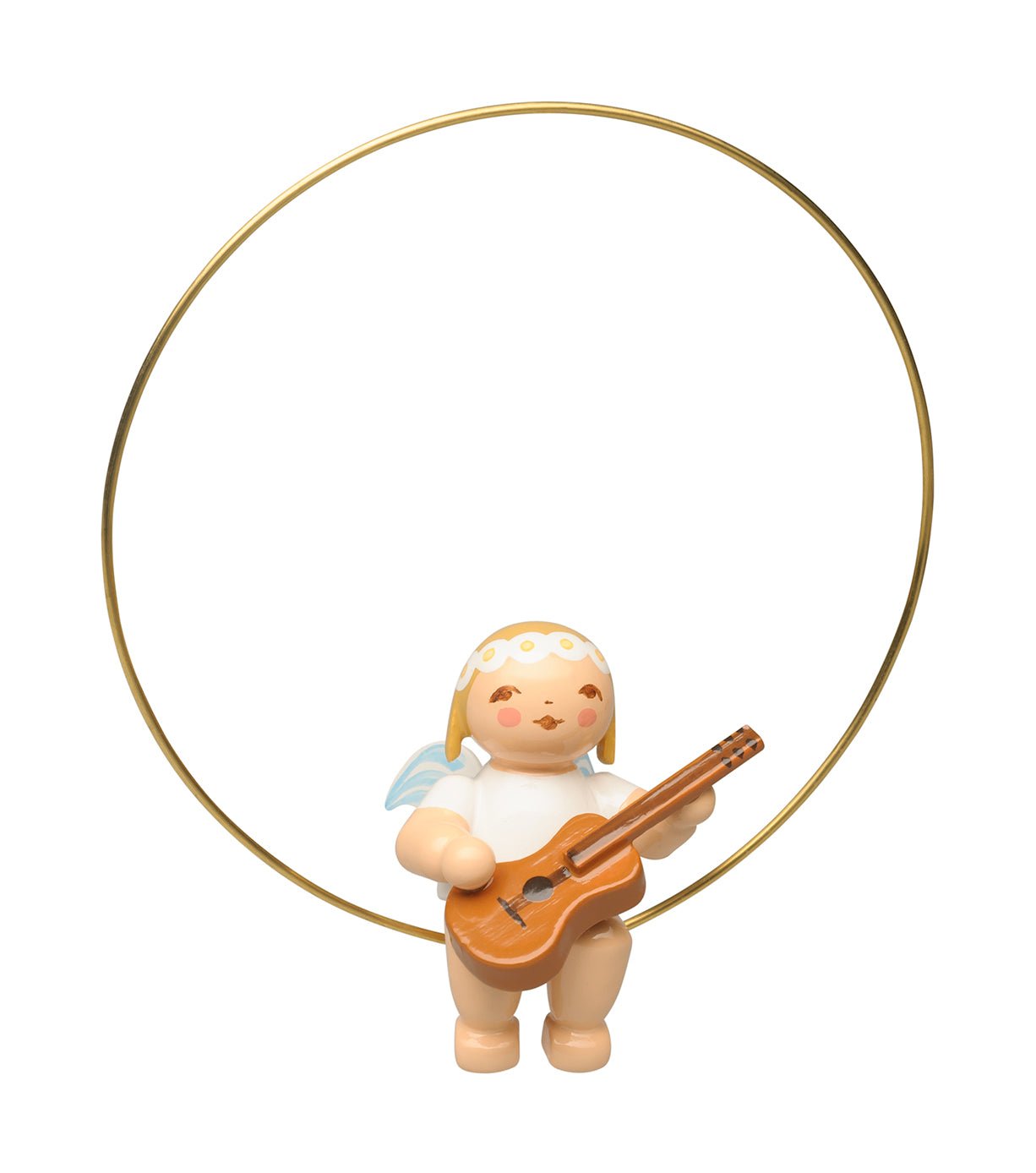 WUK - 6308/38 - Wendt & Kühn 'Christbaumengel im Ring, mit Gitarre 2,5/6,5cm'