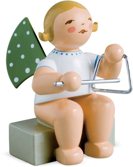 WUK - 650/16a - Wendt & Kühn 'Engel mit Triangel sitzend - 6,5cm'