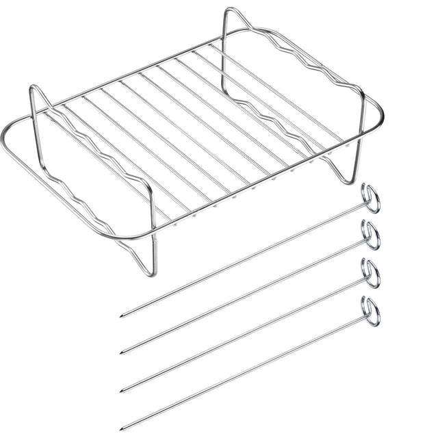 WST-22142270 - Westmark, Grillrost für Heißluftfritteuse, mit 4 Spießen, 20 x 13 x 7cm